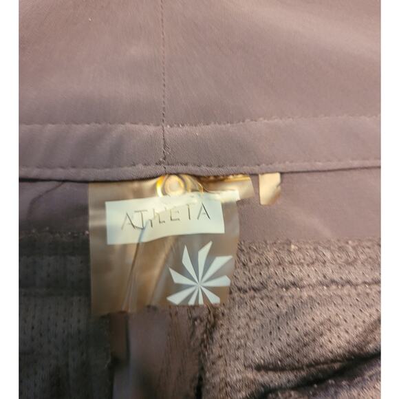 Athleta Tear Away Capri Pants Brown Size 4 Stretch Activewear EUC - Picture 5 of 10